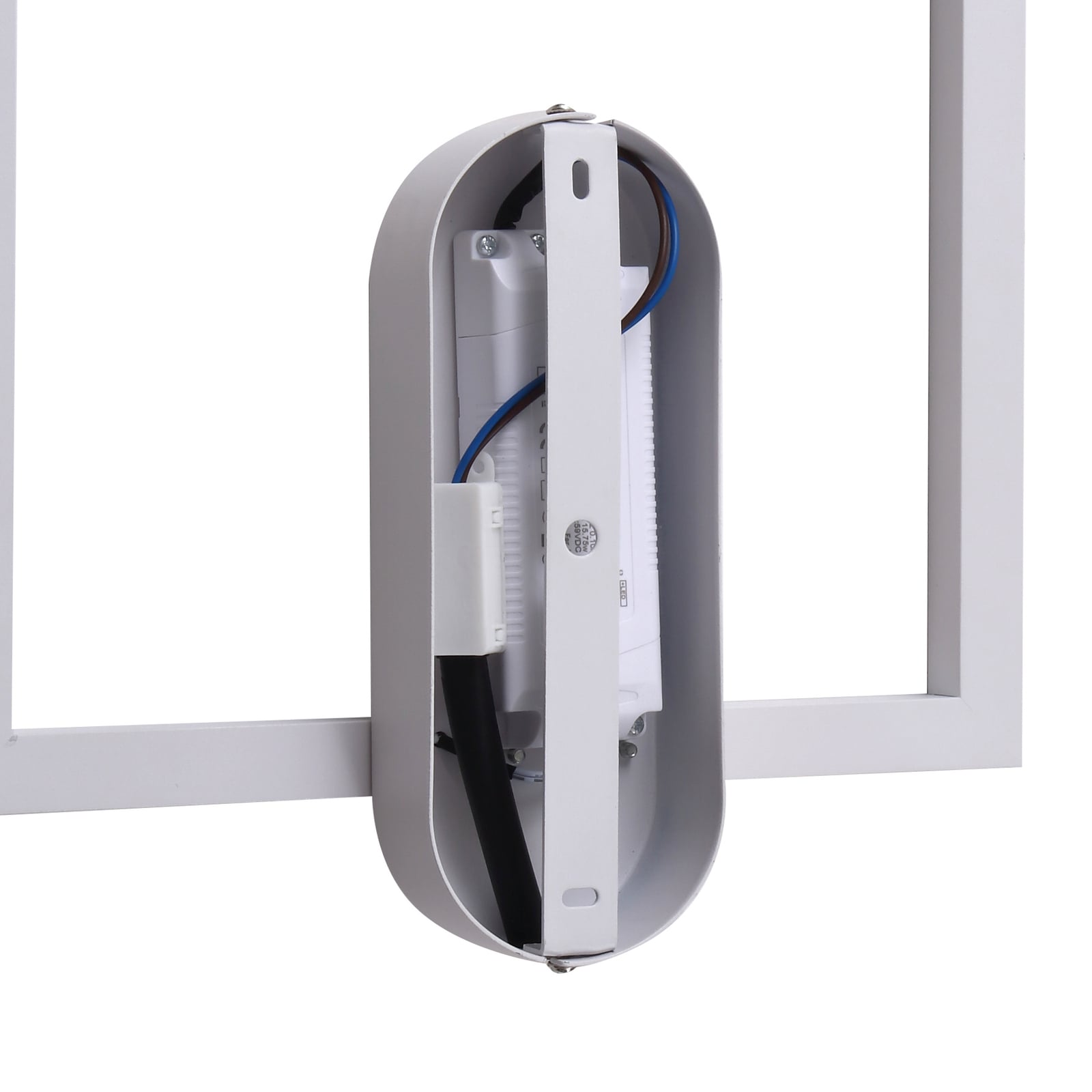 LED taklampe Yulla hvit aluminium med synlig lysfordeling