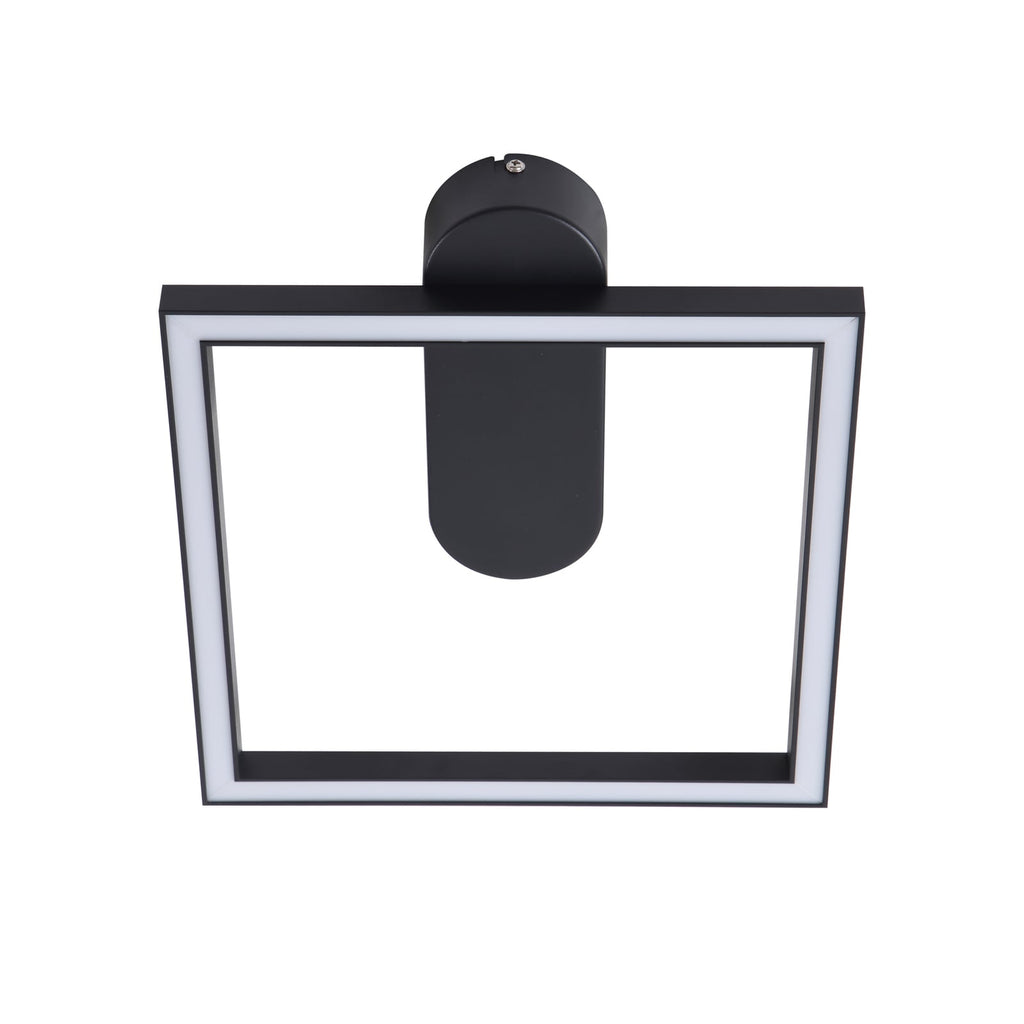 LED taklampe Yulla svart aluminium montert i rom