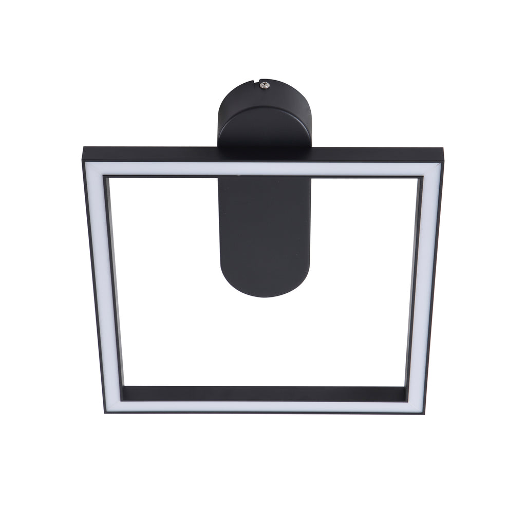 LED taklampe Yulla svart aluminium montert i rom