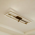 LED taklampe Yvor svingbar 99,5 cm svart aluminium forfra