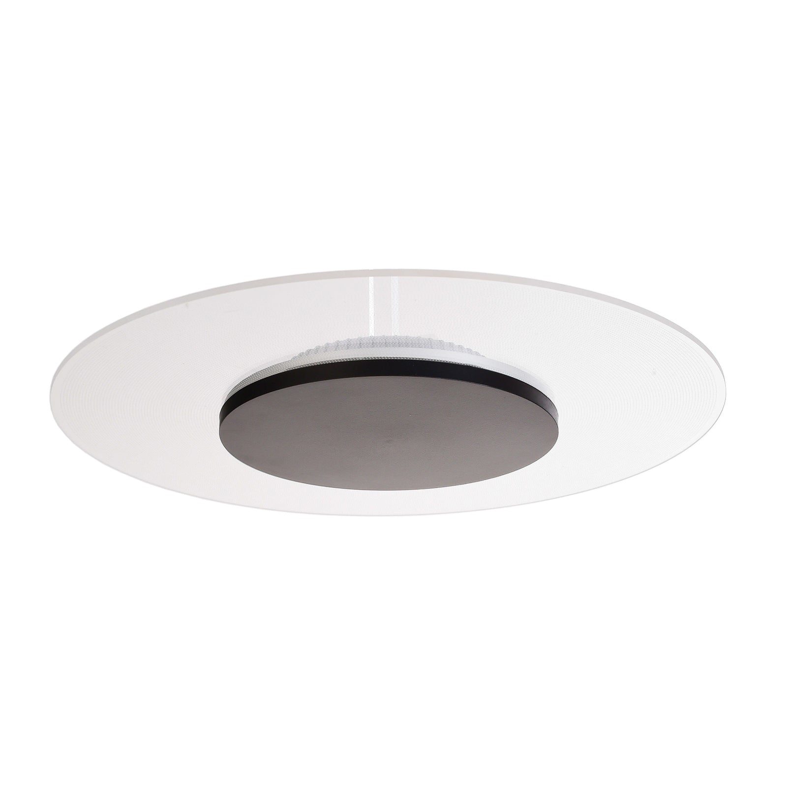 LED taklampe Zaniah 360° dimbar svart Ø42 cm 24W fra Deko-Light forfra