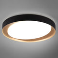 LED taklampe Zeta dimbar svart/gull Ø48,5 cm forfra