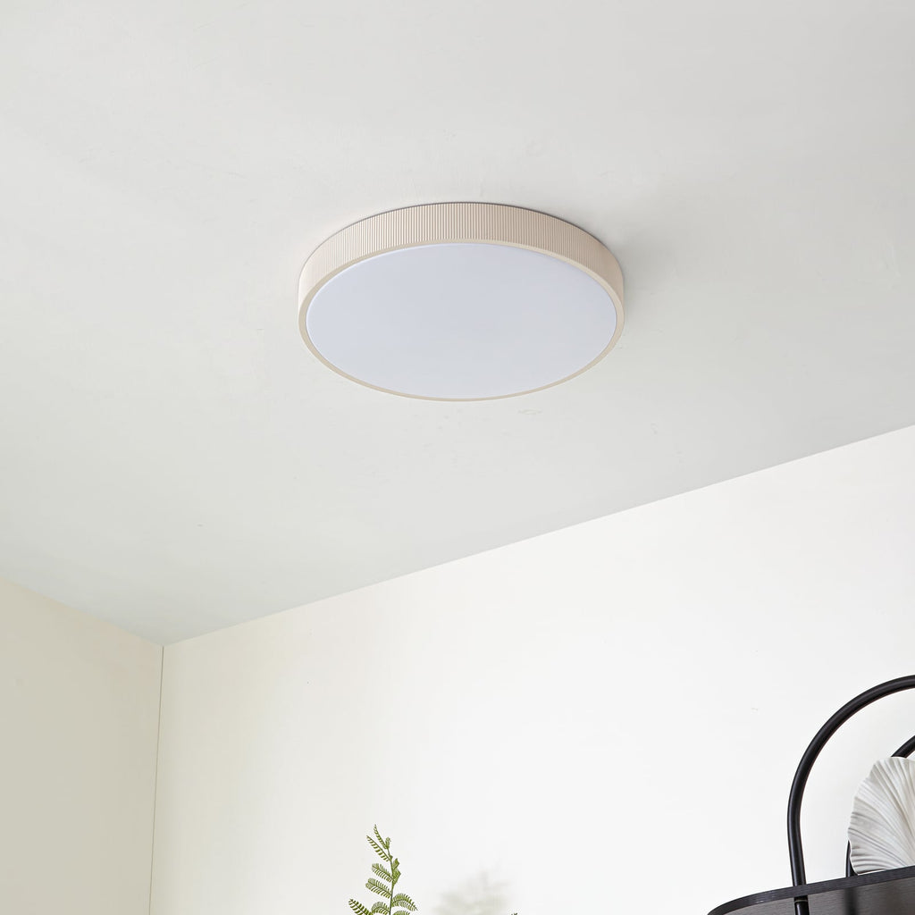 Montert LED taklampe Zylo beige dimbar CCT Ø49 cm 33W i rom
