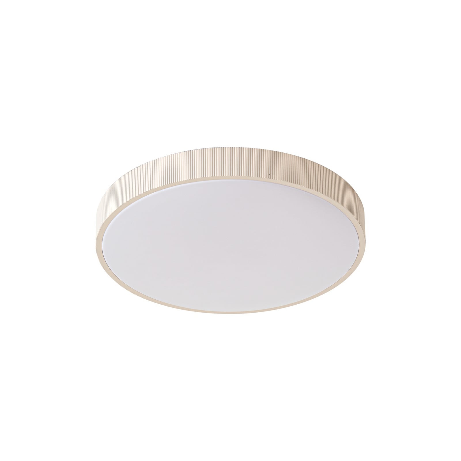 Nærbilde av LED taklampe Zylo beige dimbar CCT Ø49 cm 33W