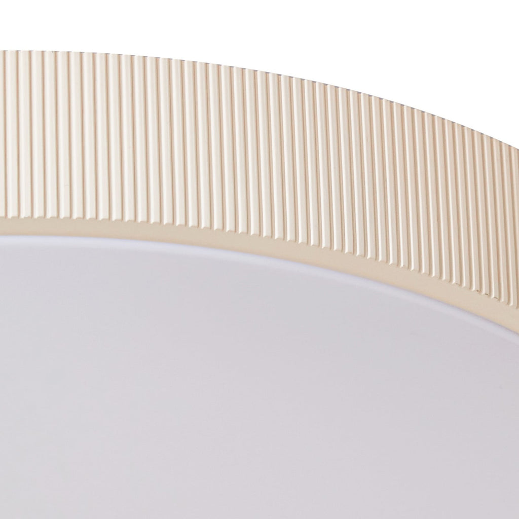 LED taklampe Zylo beige dimbar CCT Ø49 cm 33W med DIP-switch