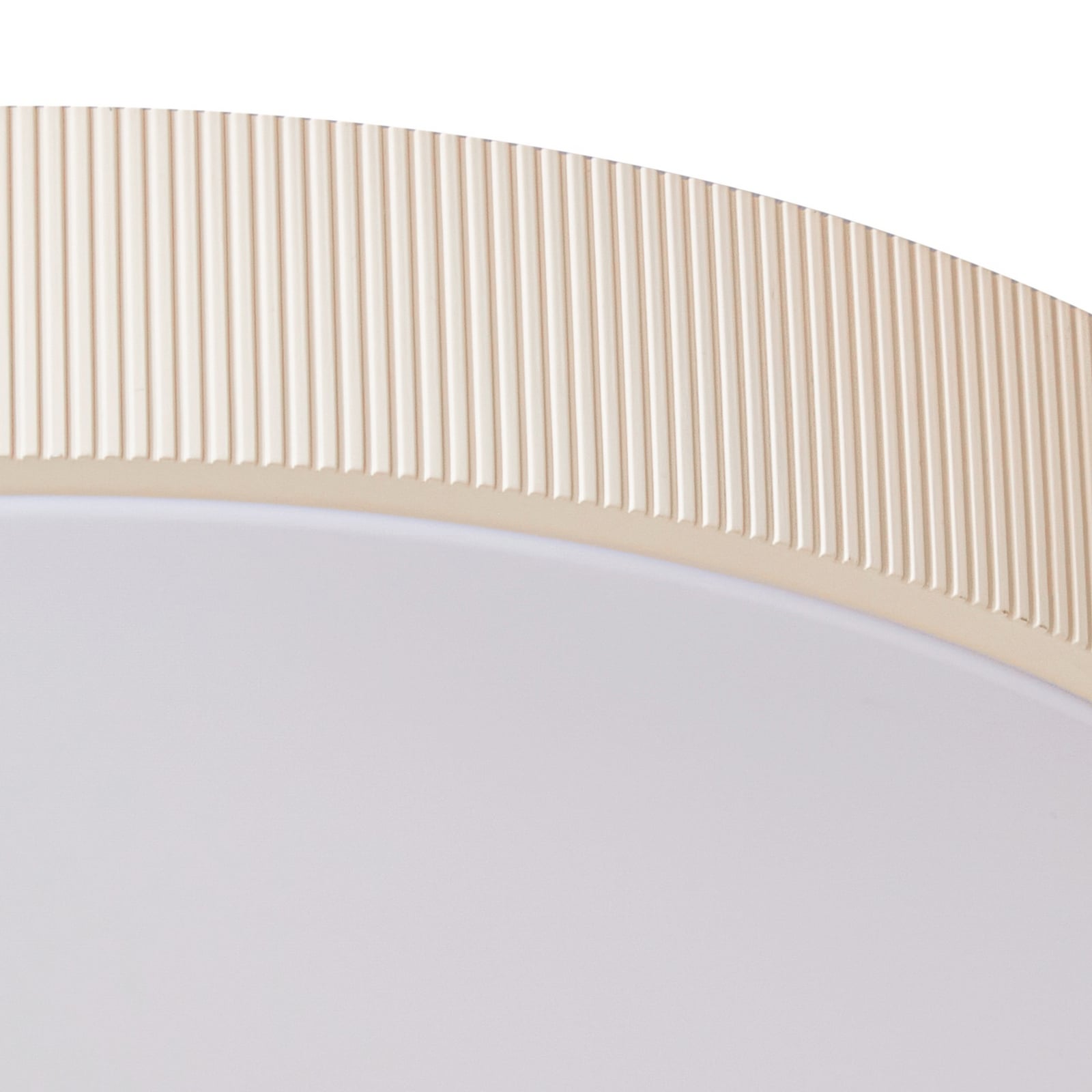 LED taklampe Zylo beige dimbar CCT Ø49 cm 33W med DIP-switch