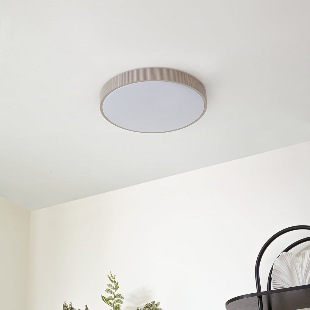 Detalj av LED taklampe Zylo lysegrå Ø49 cm