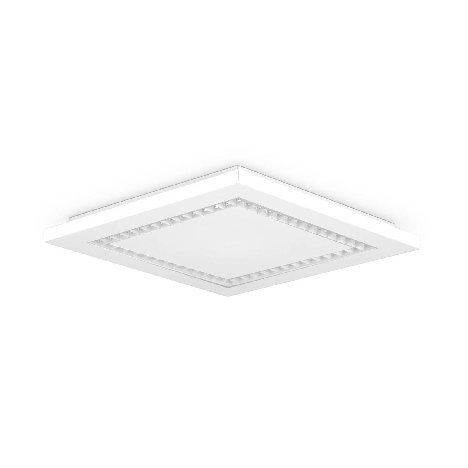 LED takpanel ALQ hvit dimbar 30x30 cm 15W nøytralhvit EVN montert i rom
