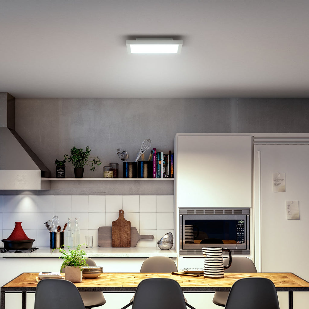 LED takpanel Aurelle White Ambiance 30x30 cm baksiden