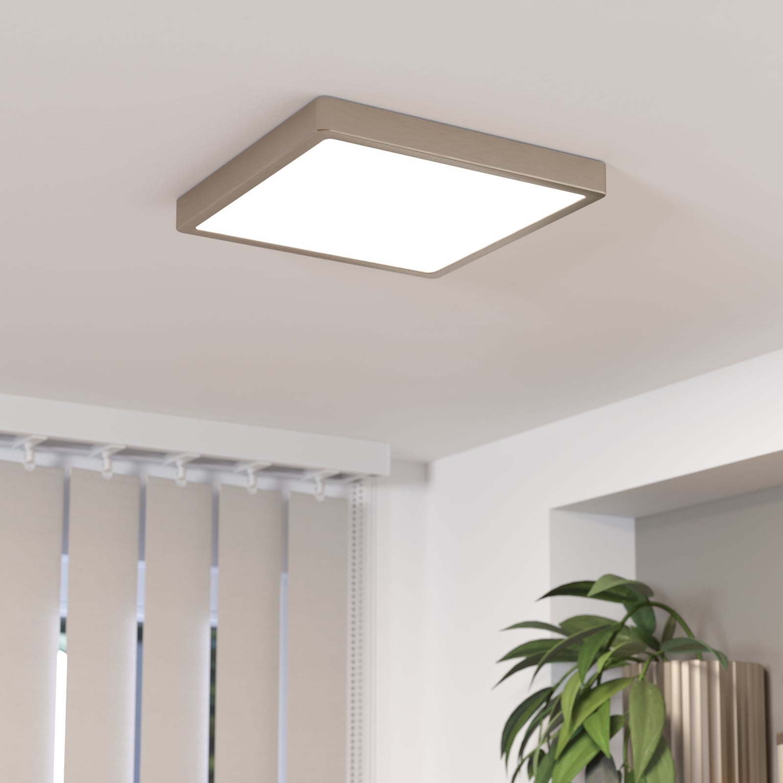 LED takpanel Fueva 5 matt nikkel bakside