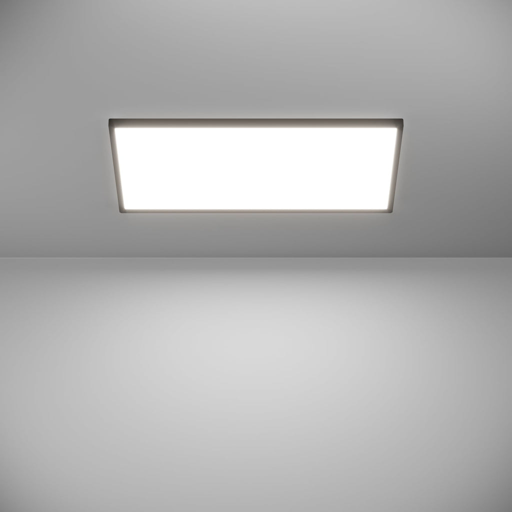 LED takpanel Rovito-Z svart 57x30 cm dimbar RGB IP44 - appstyring