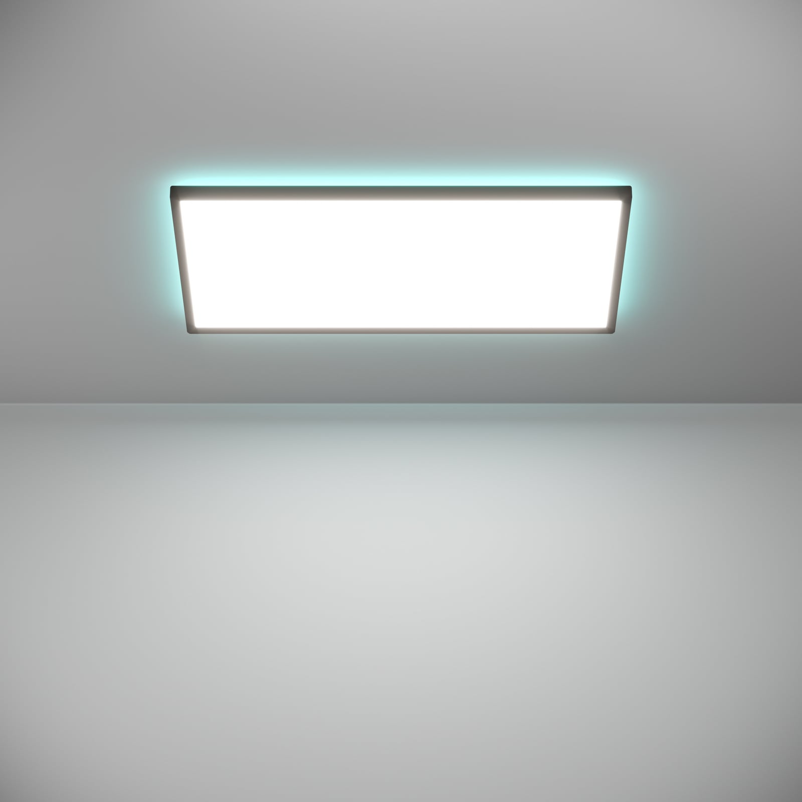 LED takpanel Rovito-Z svart 57x30 cm dimbar RGB IP44 - fjernkontroll
