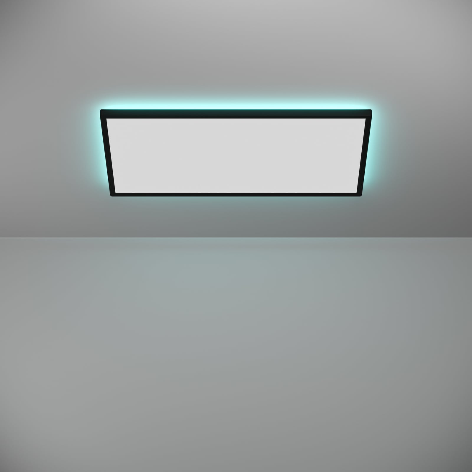 LED takpanel Rovito-Z svart 57x30 cm dimbar RGB IP44 - lysfarger RGB