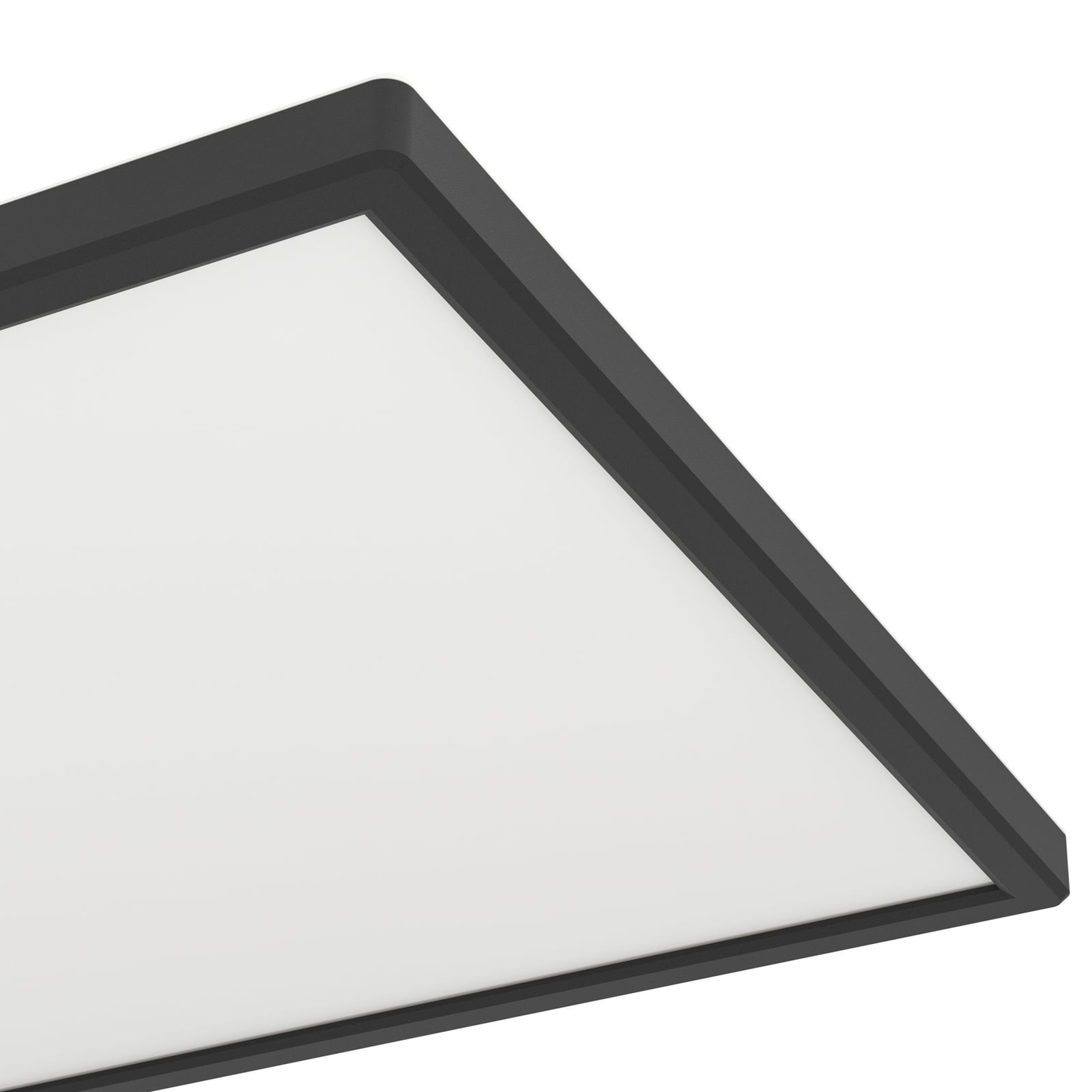 LED takpanel Rovito-Z svart 57x30 cm dimbar RGB IP44 - sideprofil