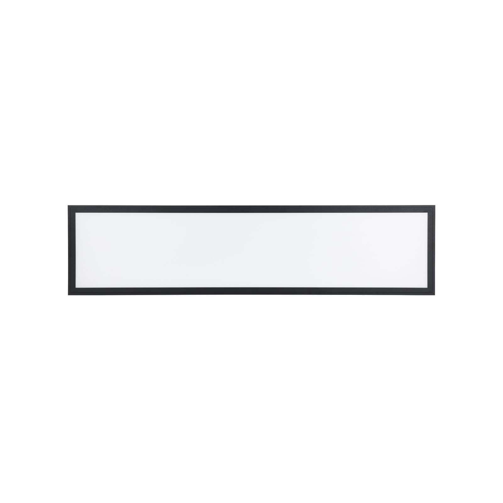 LED takpanel Salobrena-Z 120x30 cm svart dimbar CCT nærbilde