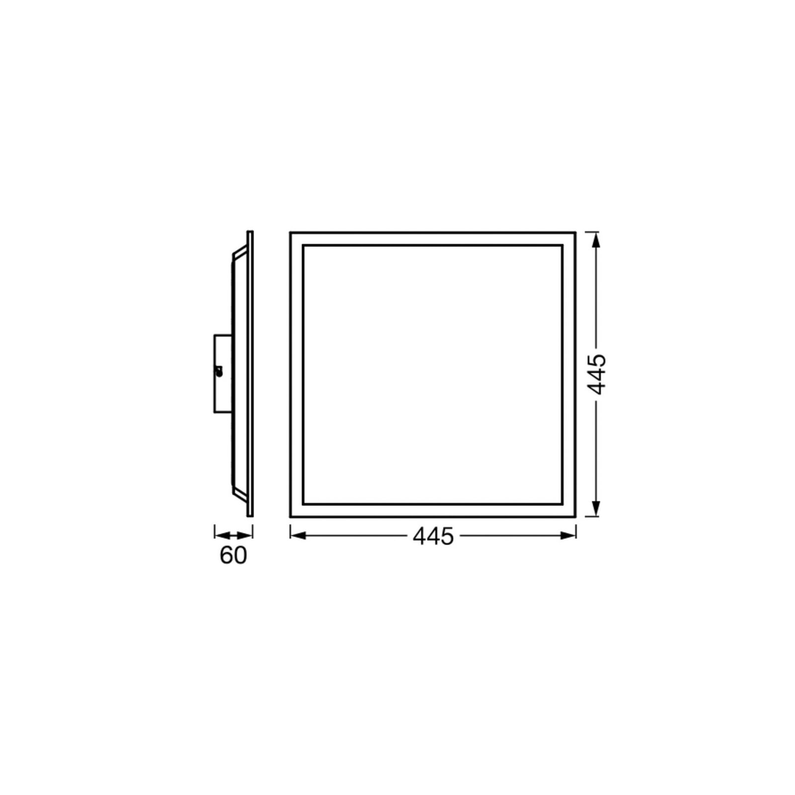 LED takpanel smart WiFi dimbar hvit 45x45 cm RGB CCT OSRAM SMART+ bakside