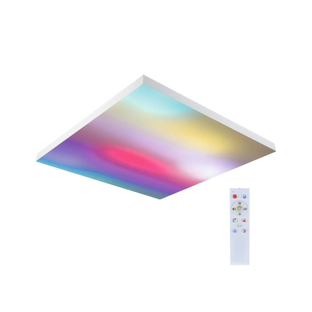 LED takpanel Velora Rainbow 60x60 cm RGBW fjernkontroll forfra