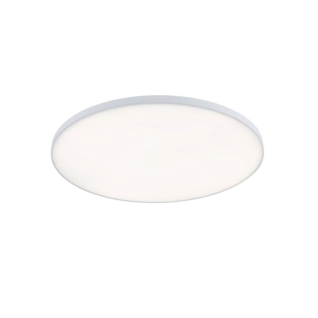 Nærbilde av LED takpanel Velora rund dimbar CCT Zigbee Ø60 cm hvit
