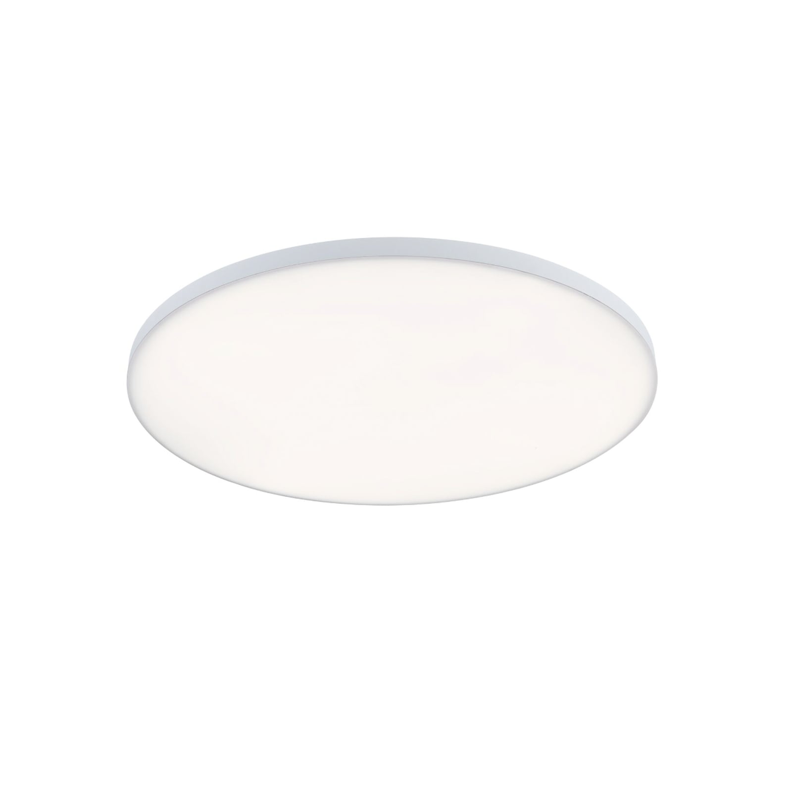 Nærbilde av LED takpanel Velora rund dimbar CCT Zigbee Ø60 cm hvit