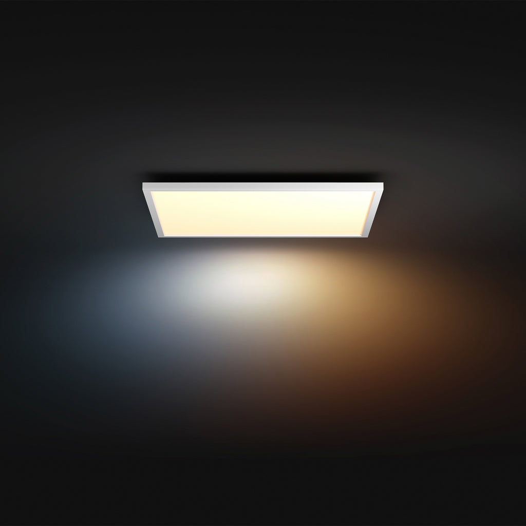 Detalj av LED takpanel White Ambiance Aurelle 60x60 cm dimbar hvit Philips Hue