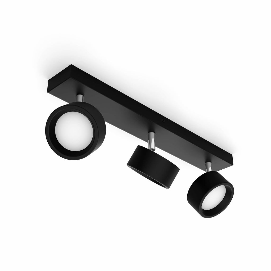 LED takspot 3-lys Bracia aluminium svart 43 cm - bakside