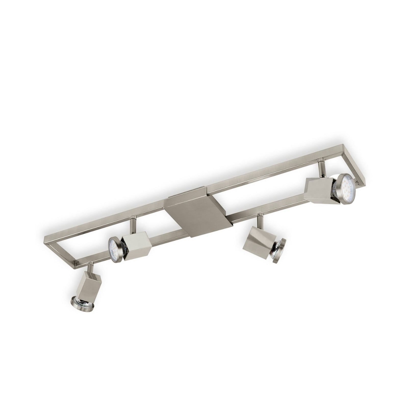 LED takspot 4-lys matt nikkel GU10 70 cm justerbar EGLO bakside