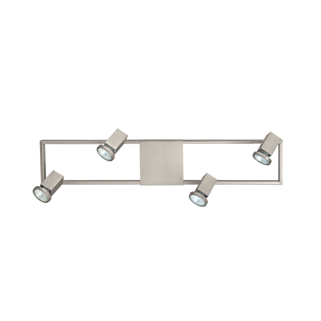 Nærbilde av LED takspot 4-lys matt nikkel GU10 70 cm justerbar EGLO
