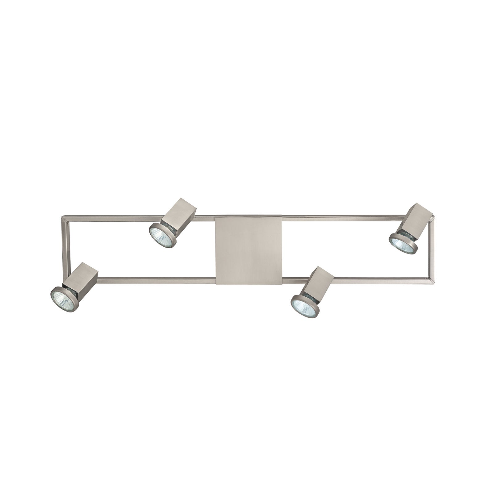 Nærbilde av LED takspot 4-lys matt nikkel GU10 70 cm justerbar EGLO