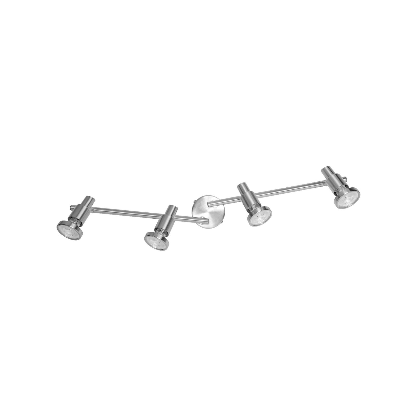 LED takspot 4-lys sølv aluminium GU10 2700K 68 cm - OSRAM forfra