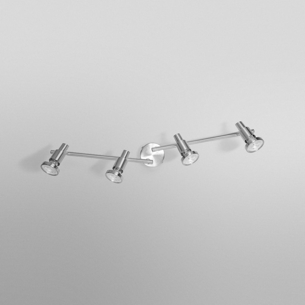 Detalj av LED takspot 4-lys sølv aluminium GU10 2700K 68 cm - OSRAM