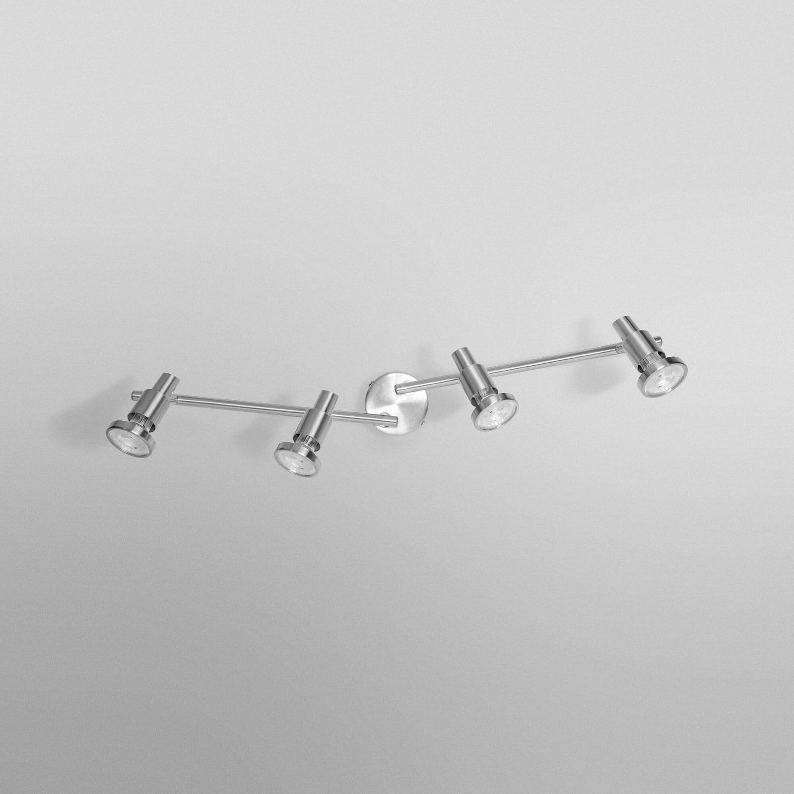Detalj av LED takspot 4-lys sølv aluminium GU10 2700K 68 cm - OSRAM