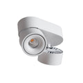 LED takspot Aim 2-lys dimbar hvit aluminium 26W forfra