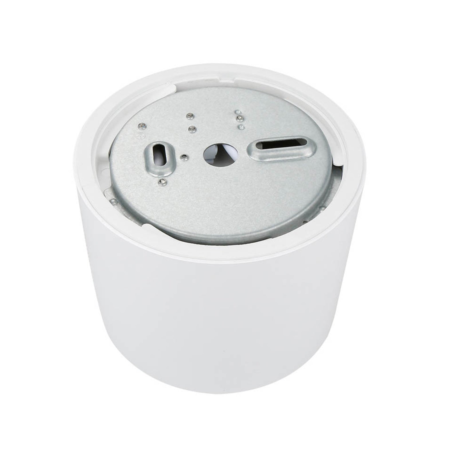 LED takspot ALG54 rund dimbar 25W IP54 hvit montert i tak