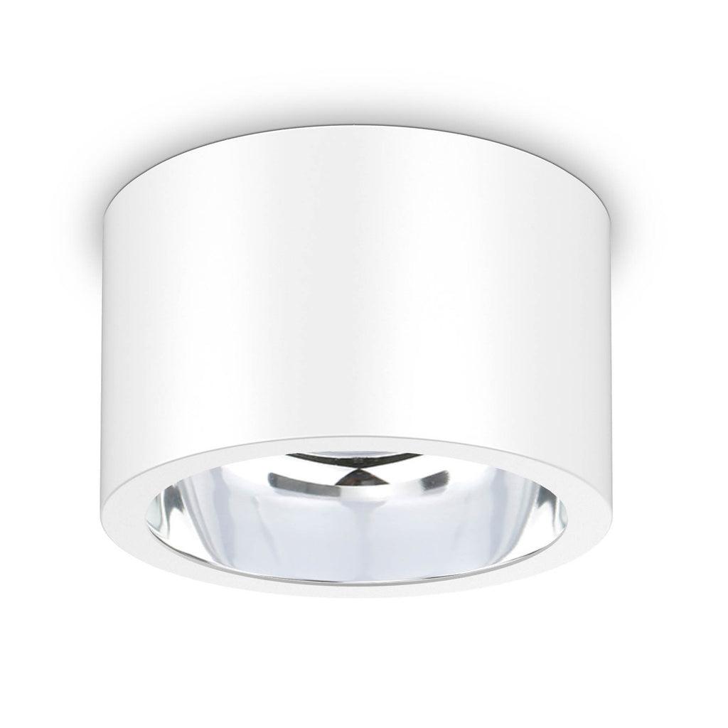 LED takspot ALG54 rund hvit 13W IP54 dimbar Ø21 cm lys utslipp