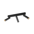 LED takspot Ambala 3-lys svart metall CCT dimbar forfra