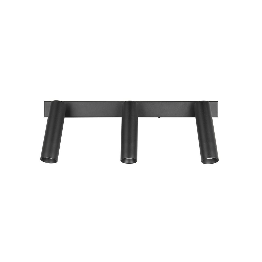 LED takspot Ambala 3-lys svart metall CCT dimbar montert i tak