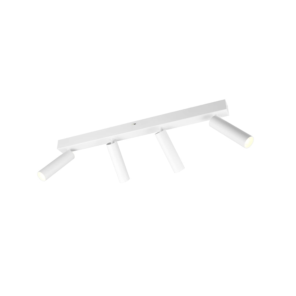 LED takspot Ambala 4-lys hvit metall CCT dimbar 65 cm forfra