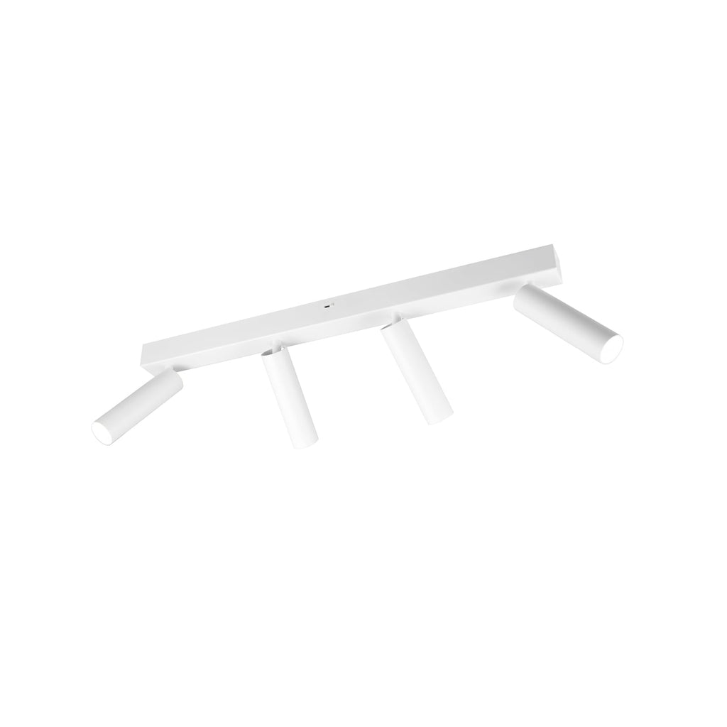 LED takspot Ambala 4-lys hvit metall CCT dimbar 65 cm bakside