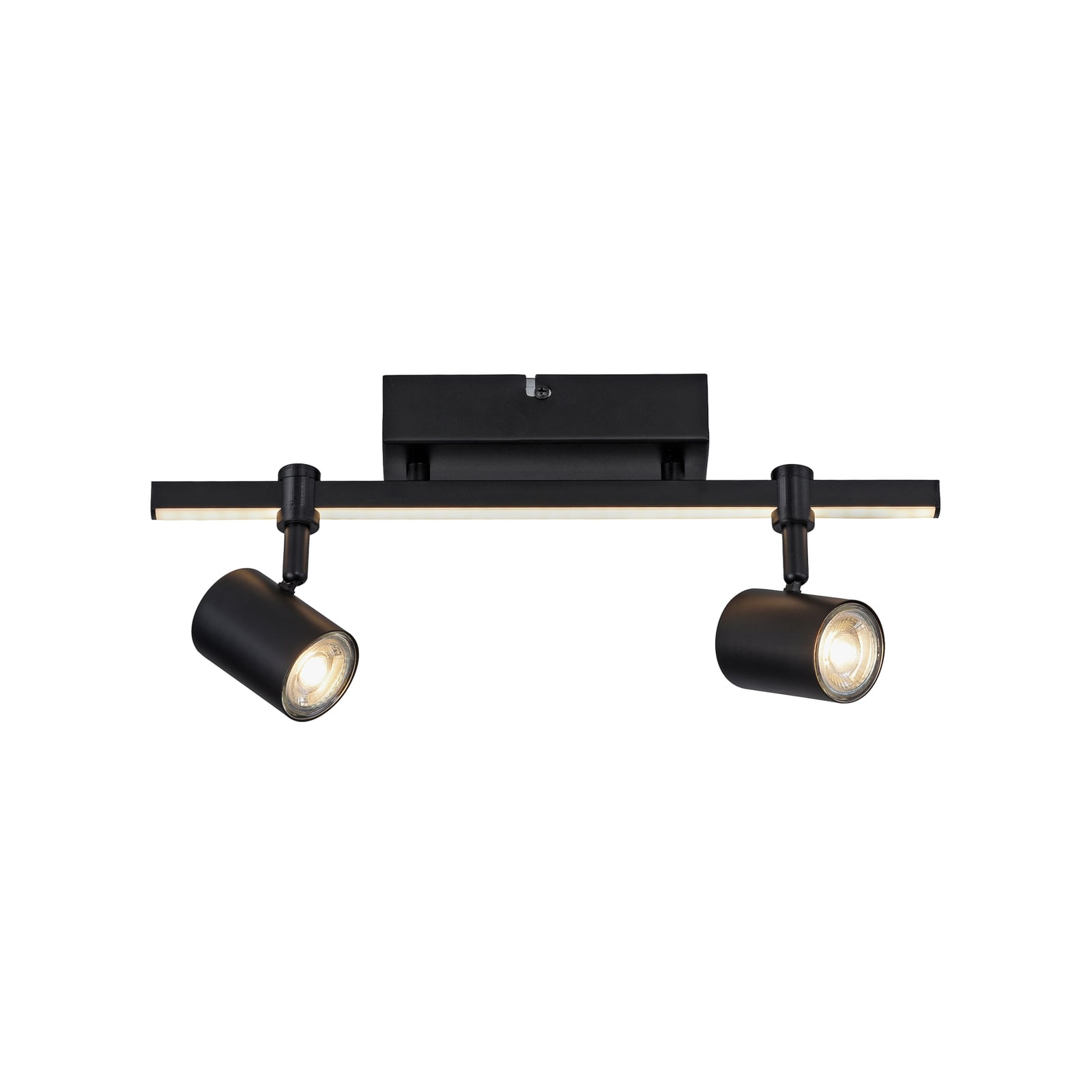 LED takspot Barik 2-lys svart justerbar detalj av spot