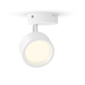 LED takspot Bracia 1-lys aluminium hvit 5,5W Philips forfra
