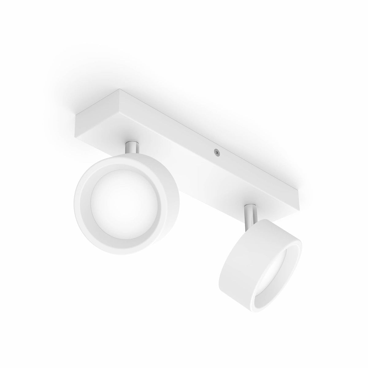 LED takspot Bracia 2-lys aluminium hvit 2700K detalj