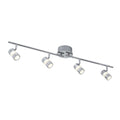 LED takspot Bubbles 4-lys krom akryl IP44 90 cm fra Searchlight