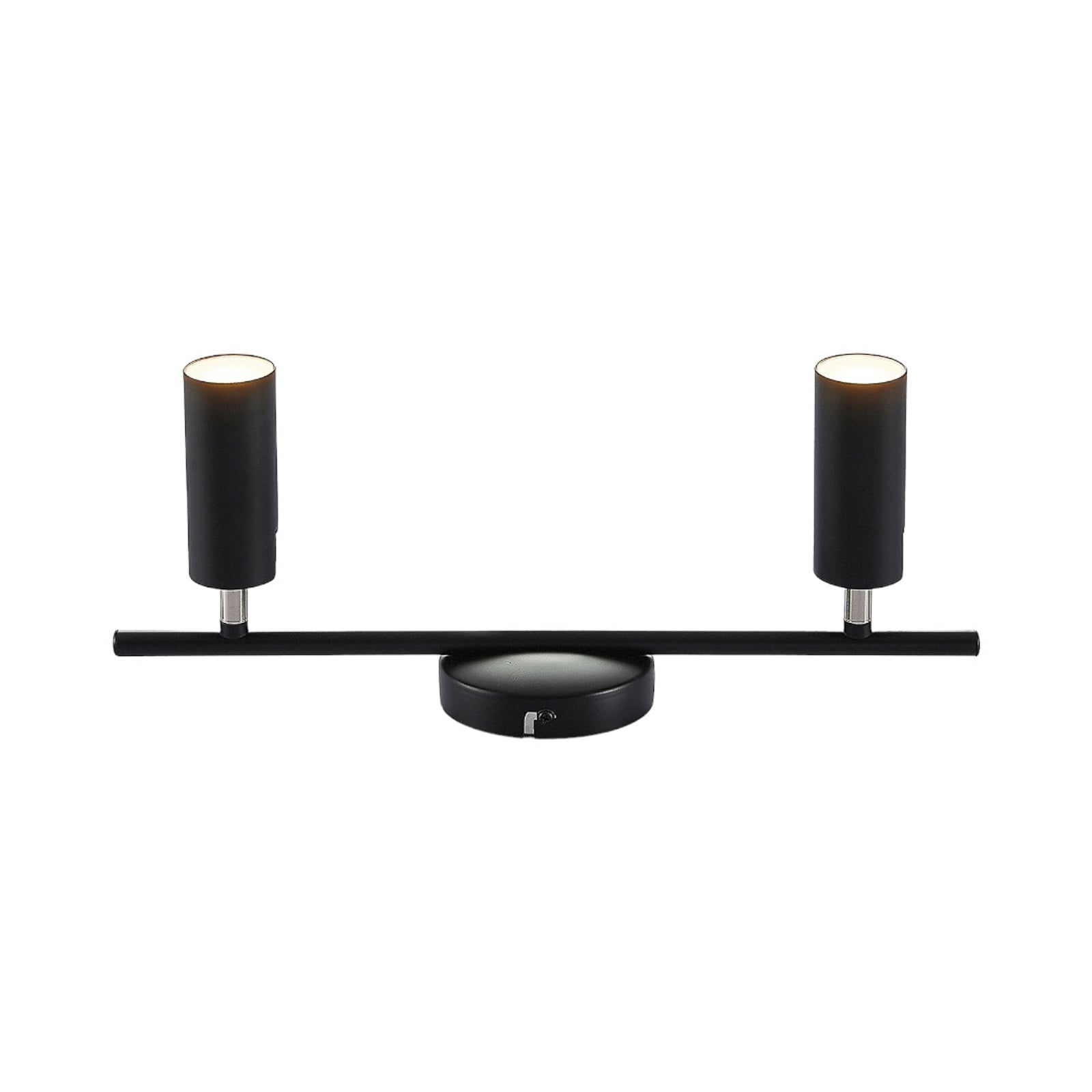 LED takspot Camille 2-lys svart metall 40 cm varmhvit justerbare lamper