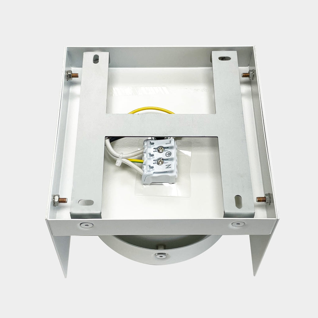 LED takspot Cardano dimbar svart GX53 15x15 cm bakside