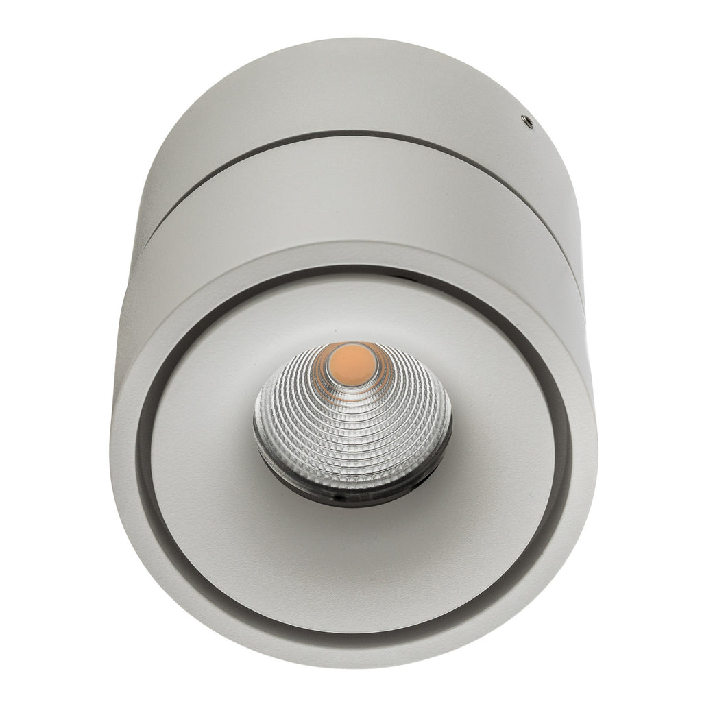 LED takspot Clippo aluminium dimbar Ø10 cm 14W hvit justerbar lysretning