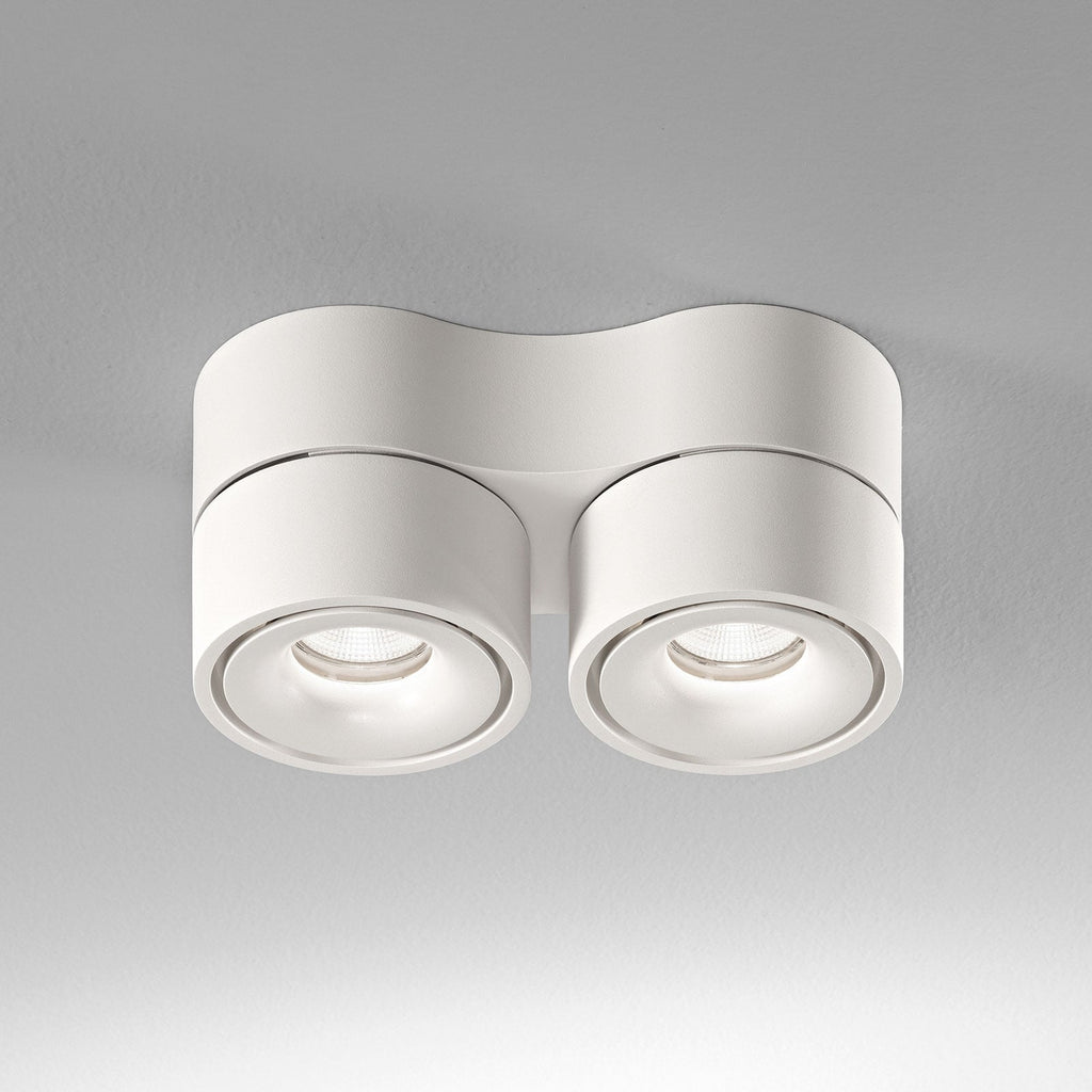 LED takspot Clippo Duo 2-lys dimbar hvit bakside