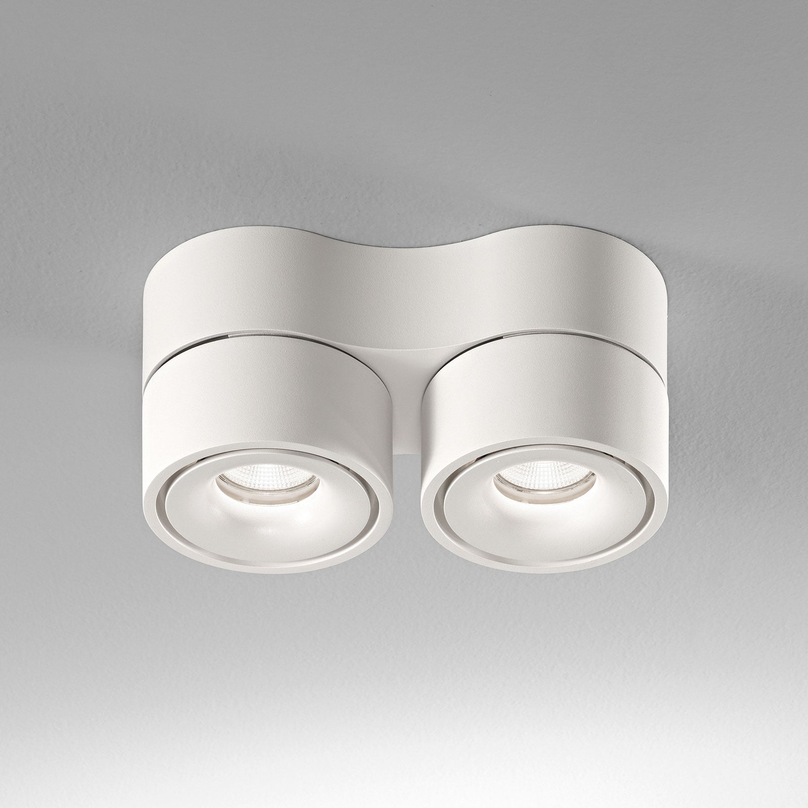LED takspot Clippo Duo 2-lys dimbar hvit bakside