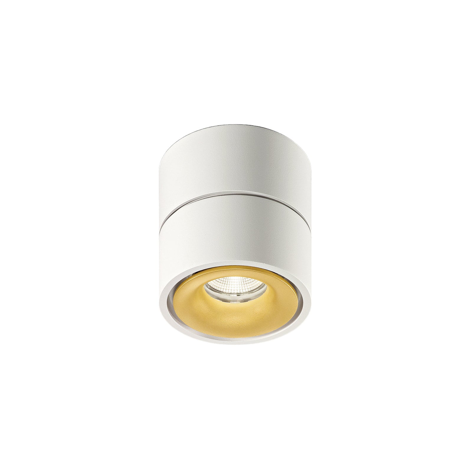LED takspot Clippo dim-to-warm hvit/gull 13W Egger Licht forfra