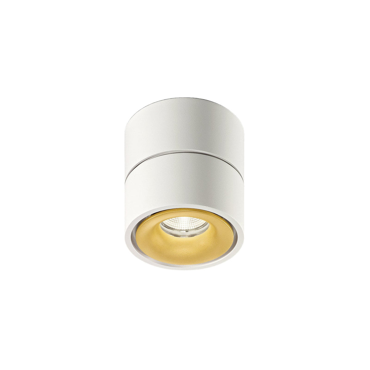LED takspot Clippo dim-to-warm hvit/gull 13W Egger Licht forfra