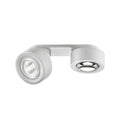 LED takspot Clippo Optic Duo 2-lys dimbar hvit forfra